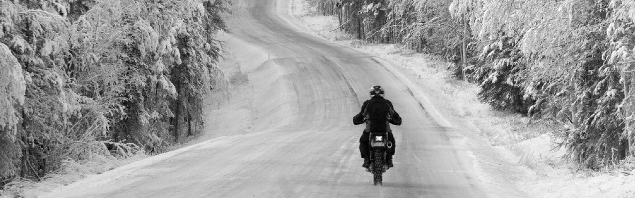'Extreme' Winter Motorcycle Riding