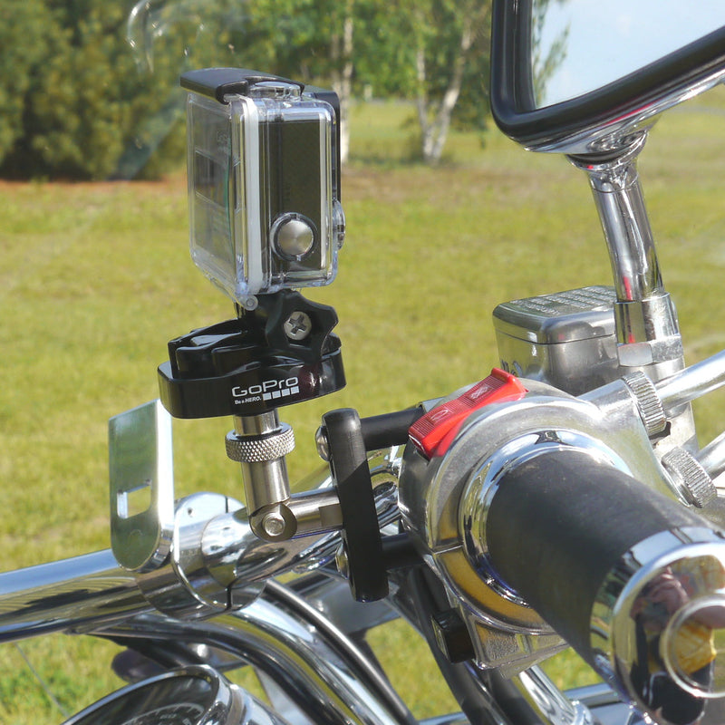 "Shortie" Camera Mount for Goldwing Brake or Clutch (Black)