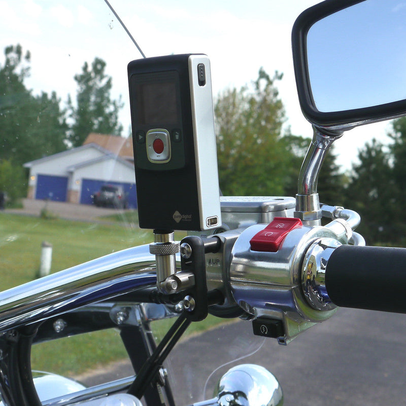 "Shortie" Camera Mount for Harley-Davidson Brake or Clutch (Black)